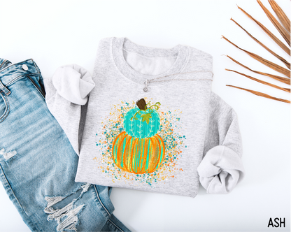 Colorful Pumpkin Adult Sweatshirt