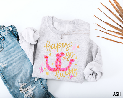 Happy Go Lucky Adult Sweatshirt