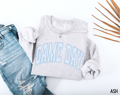 Gingham Game Day Adult Sweatshirt