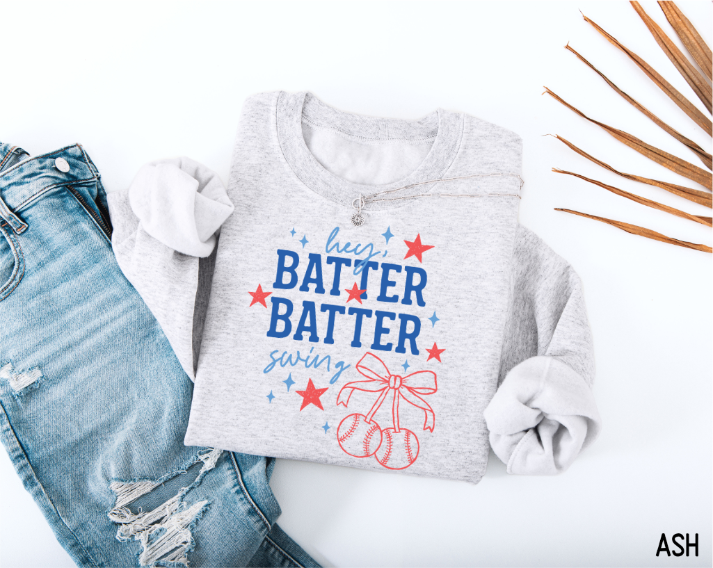 Coquette Hey Batter Batter Swing Adult Sweatshirt