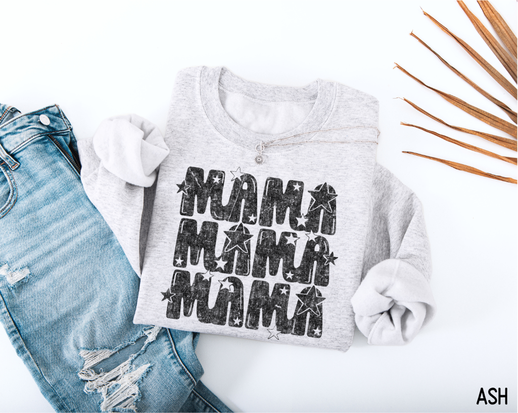 Mama with Stars Adult Sweatshirt