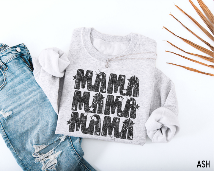 Mama with Stars Adult Sweatshirt