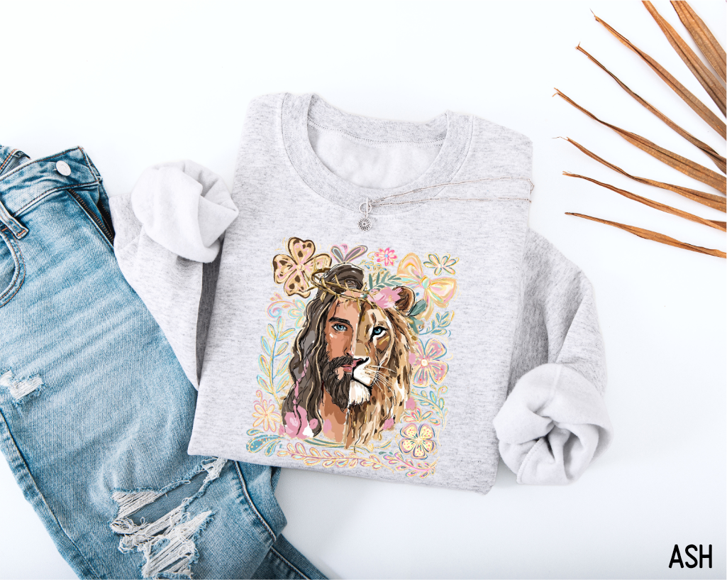 Jesus Lion of Judah Adult Sweatshirt