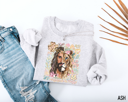 Jesus Lion of Judah Adult Sweatshirt