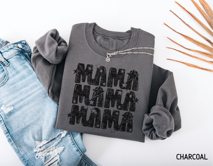 Mama with Stars Adult Sweatshirt