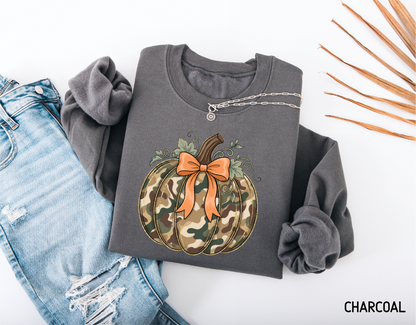Camo Pumpkin Adult Sweatshirt
