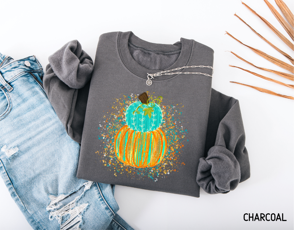Colorful Pumpkin Adult Sweatshirt