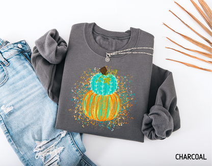 Colorful Pumpkin Adult Sweatshirt