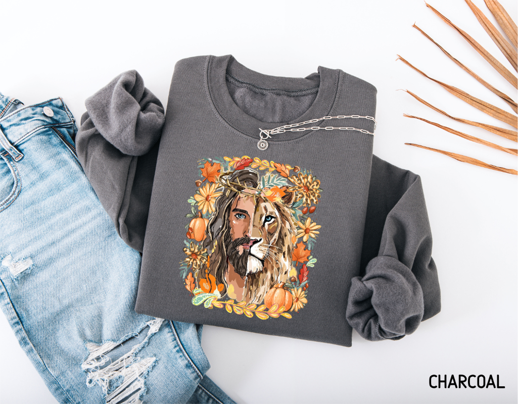 Jesus Lion of Judah Adult Sweatshirt