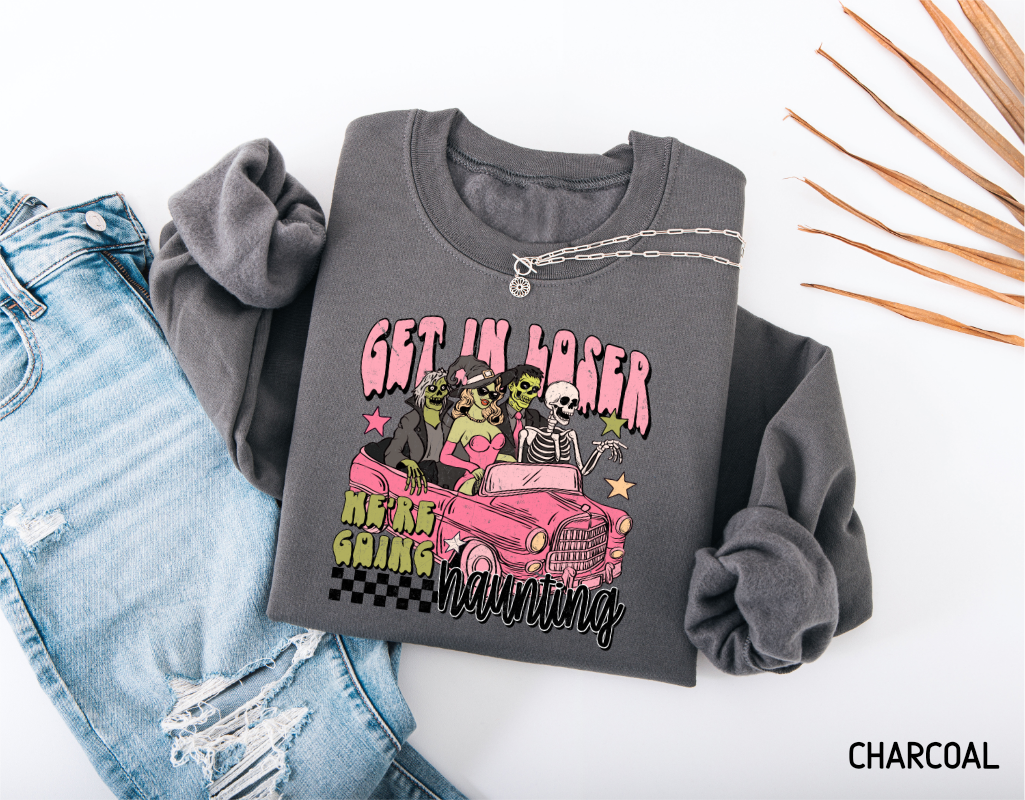 Get in Loser Halloween Adult Sweatshirt