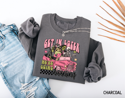 Get in Loser Halloween Adult Sweatshirt