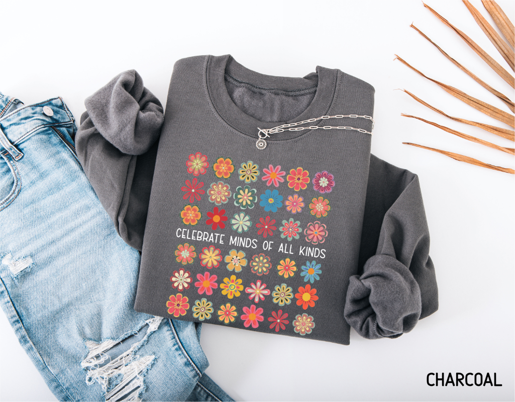 Celebrate Minds of All Kinds Adult Sweatshirt