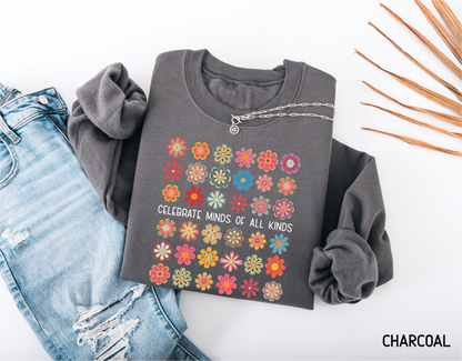 Celebrate Minds of All Kinds Adult Sweatshirt