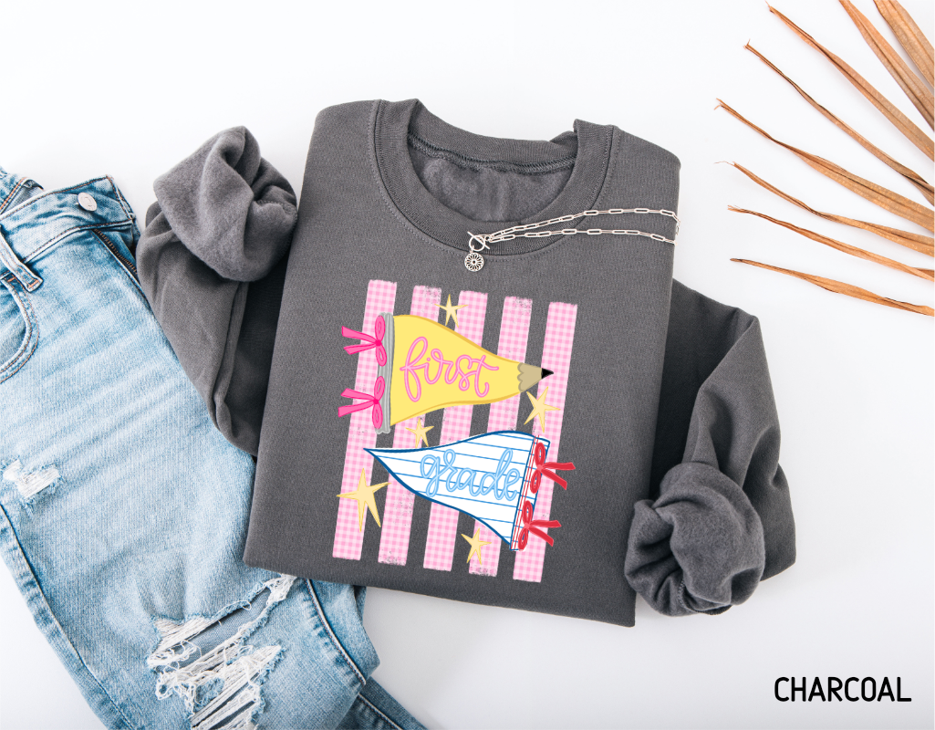 Pennant Grade Level Teacher Adult Sweatshirt