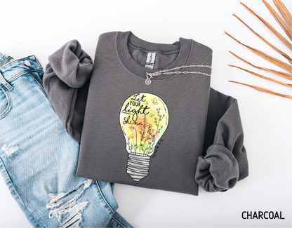 Let Your Light Shine Adult Sweatshirt