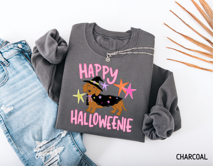 Happy Halloweenie Dachshund Adult Sweatshirt