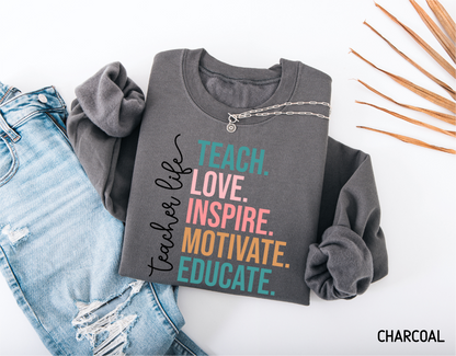 Teacher Life Adult Sweatshirt