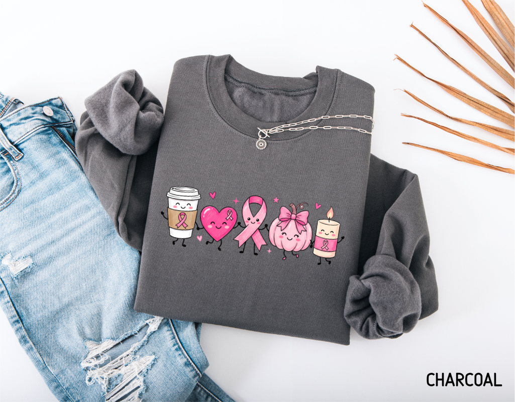 Breast Cancer Awareness Icons Adult Sweatshirt
