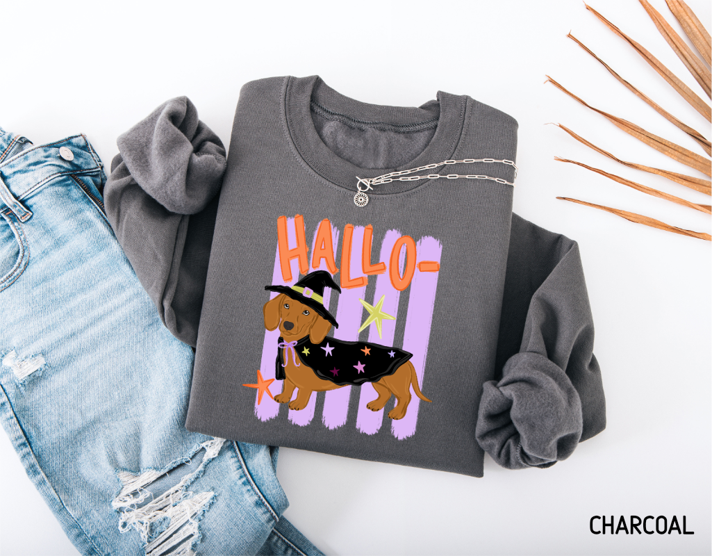 Dachshund Halloween Adult Sweatshirt