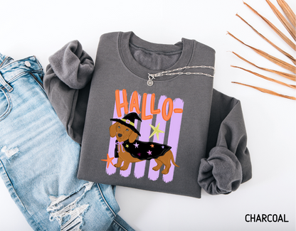 Dachshund Halloween Adult Sweatshirt