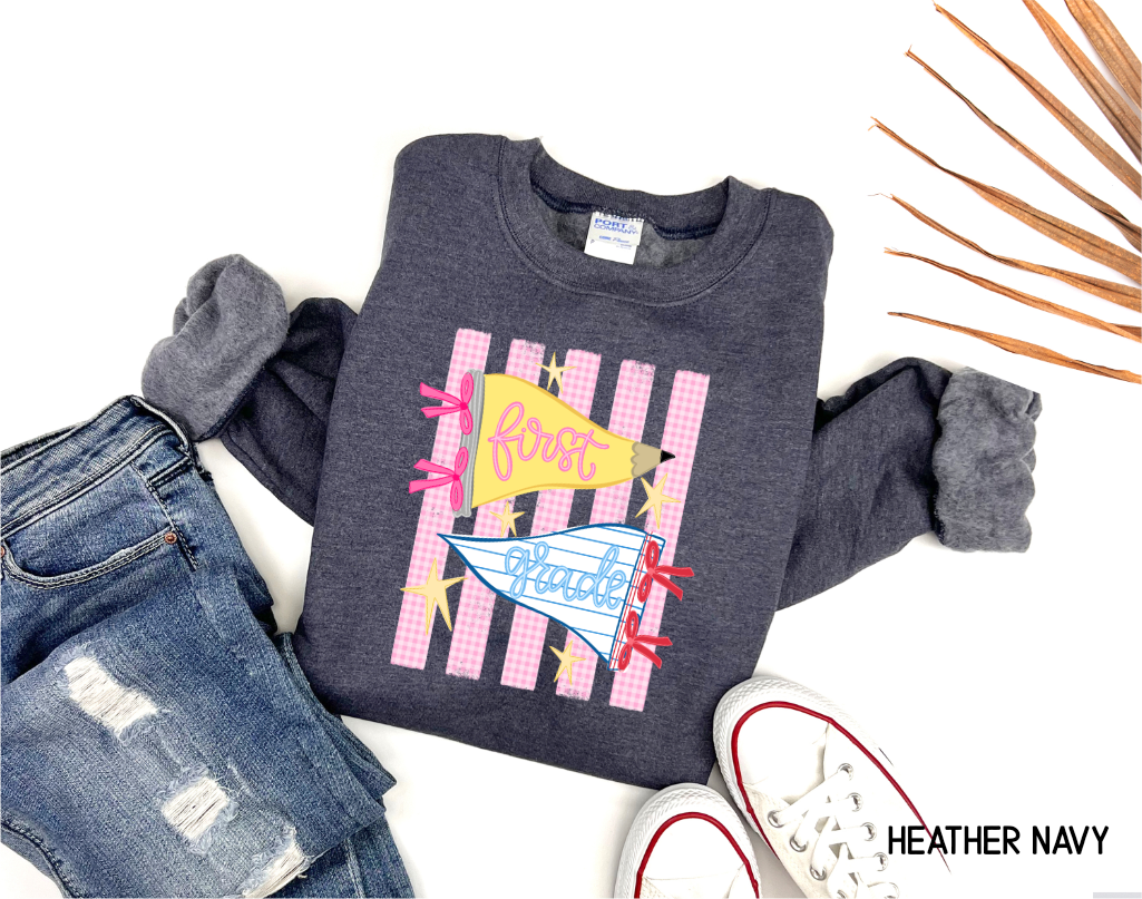 Pennant Grade Level Teacher Adult Sweatshirt