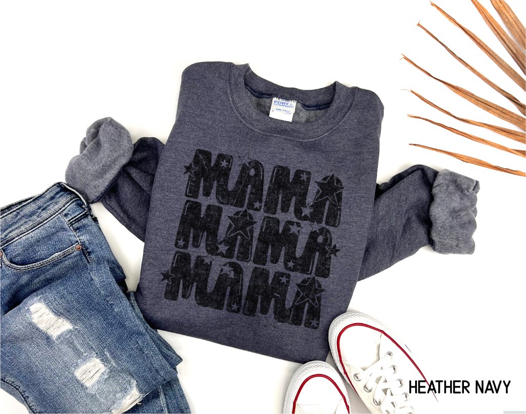 Mama with Stars Adult Sweatshirt