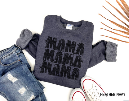Mama with Stars Adult Sweatshirt
