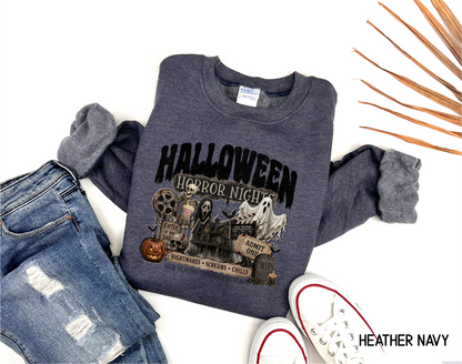 Halloween Horror Movie Adult Sweatshirt