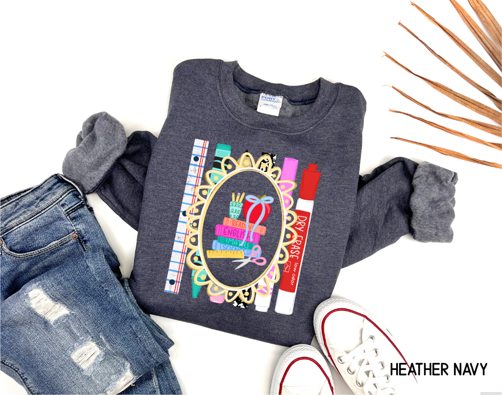 Teacher Subjects Adult Sweatshirt
