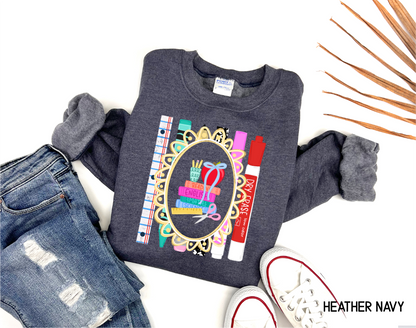 Teacher Subjects Adult Sweatshirt