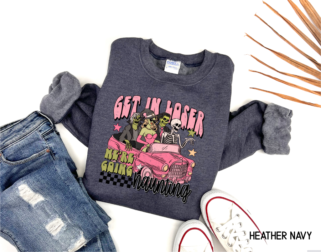 Get in Loser Halloween Adult Sweatshirt