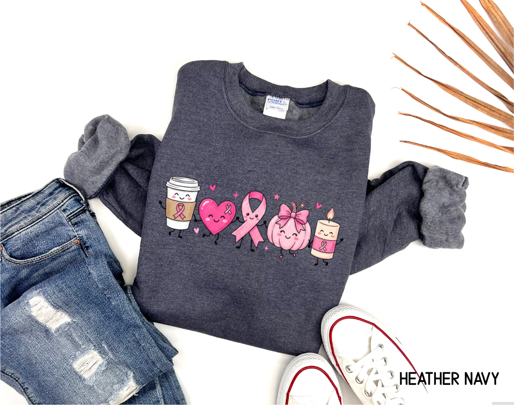 Breast Cancer Awareness Icons Adult Sweatshirt