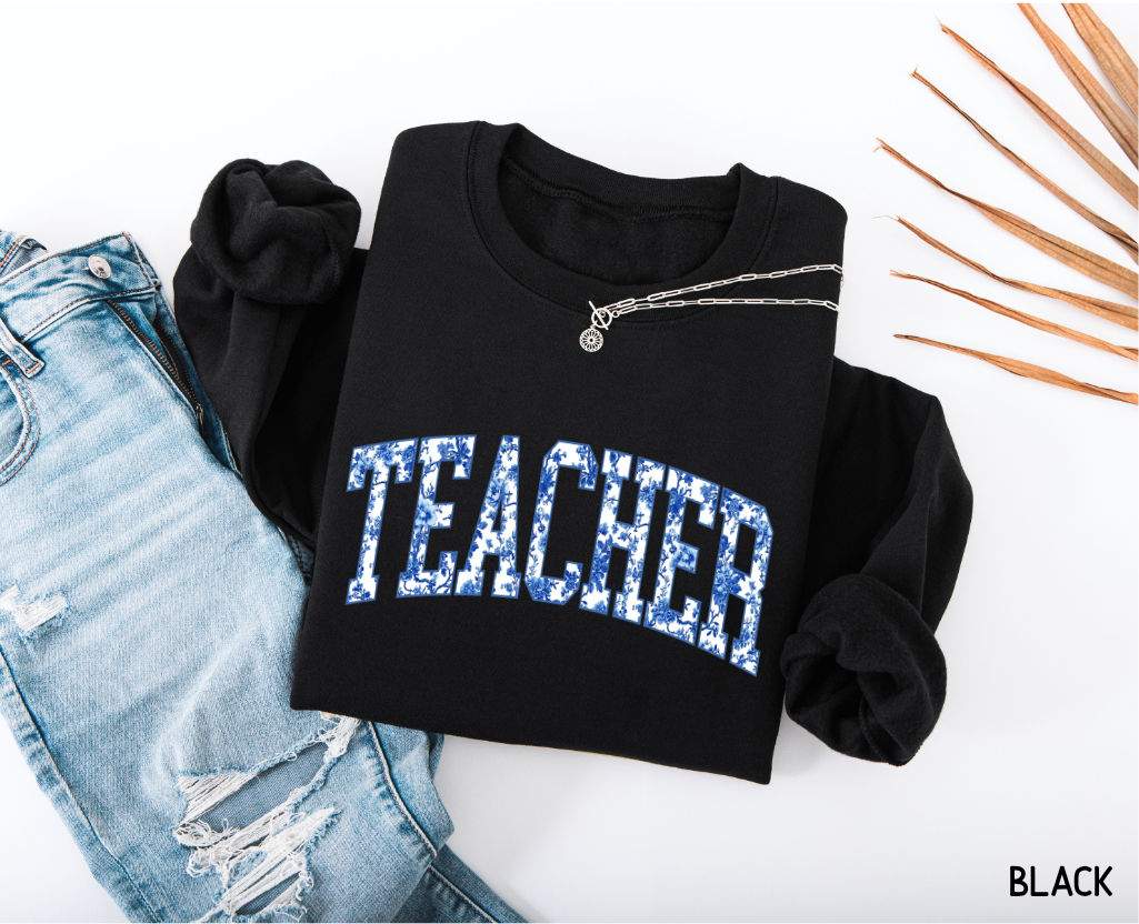 Toile Teacher Adult Sweatshirt