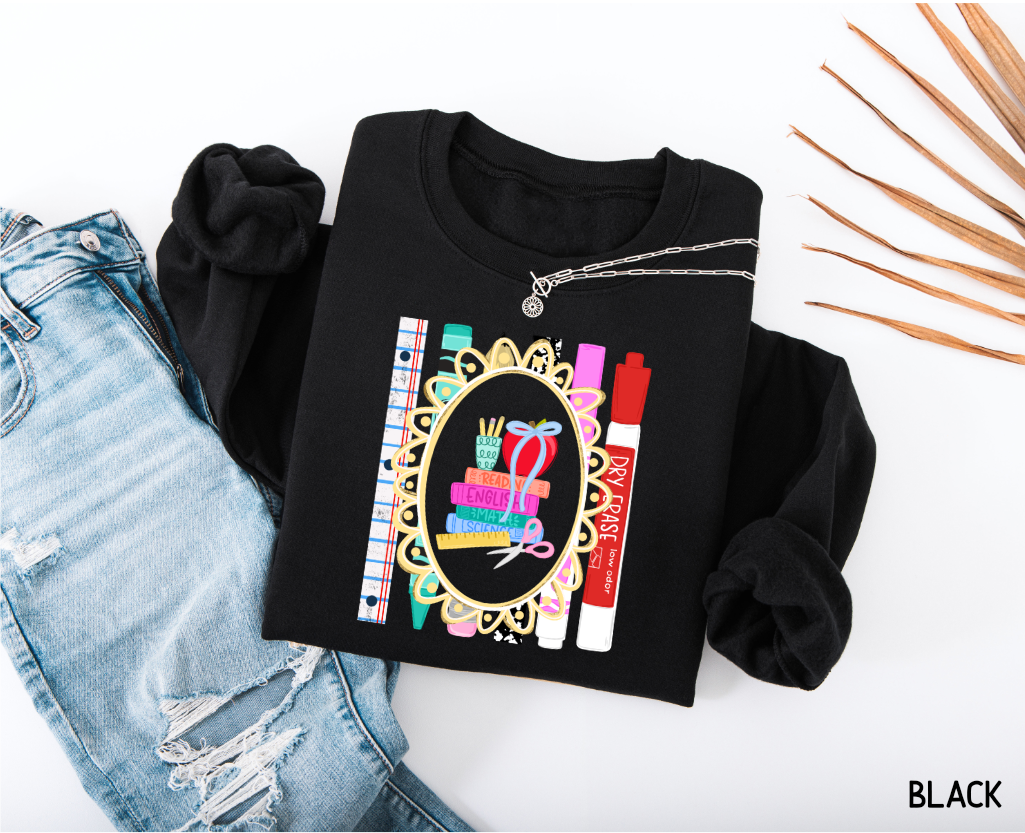 Teacher Subjects Adult Sweatshirt