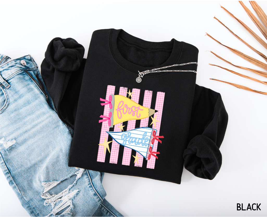 Pennant Grade Level Teacher Adult Sweatshirt