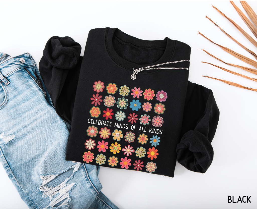 Celebrate Minds of All Kinds Adult Sweatshirt