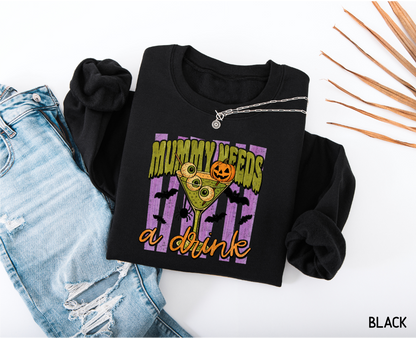Mummy Needs a Drink Adult Sweatshirt