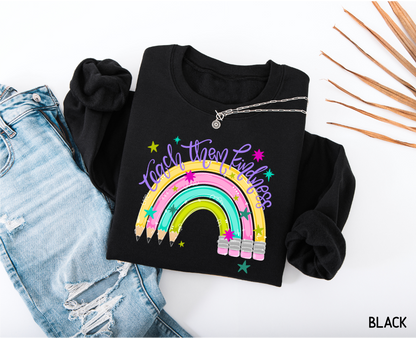 Teach Them Kindness Adult Sweatshirt