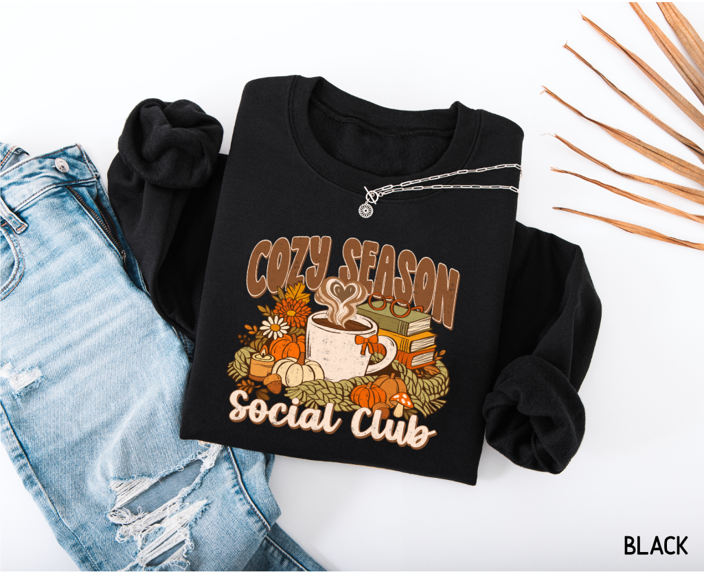 Cozy Season Social Club Adult Sweatshirt