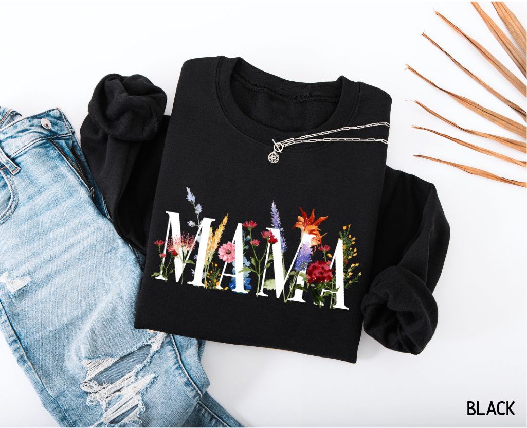 Wildflower Mama Adult Sweatshirt