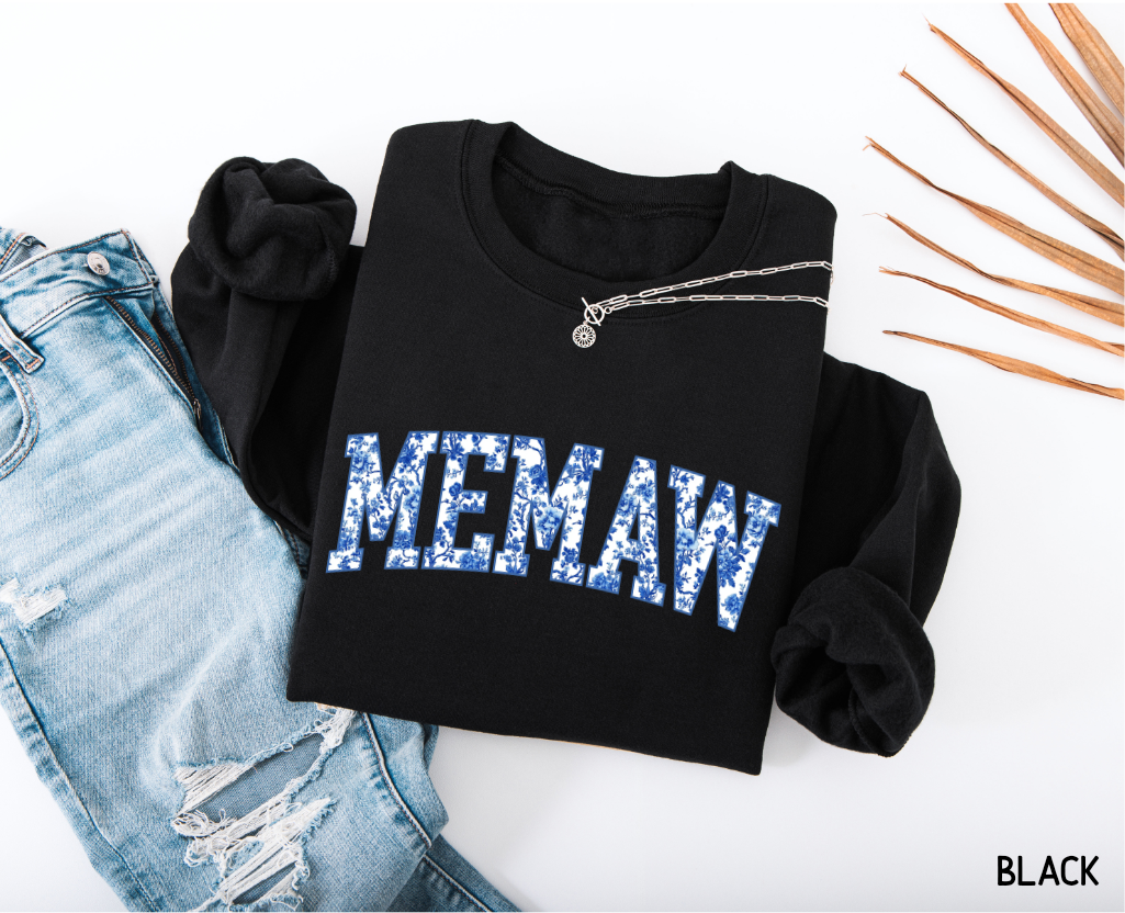 Toile Memaw Adult Sweatshirt