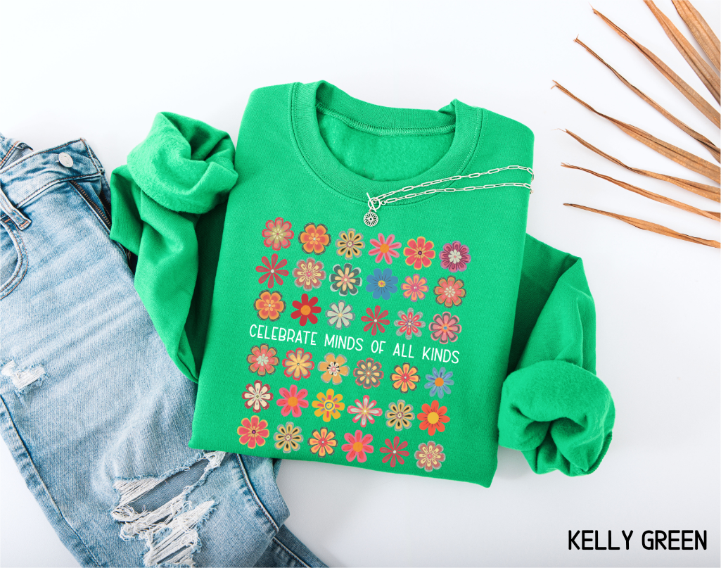 Celebrate Minds of All Kinds Adult Sweatshirt