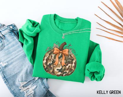 Camo Pumpkin Adult Sweatshirt