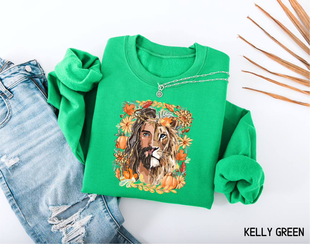 Jesus Lion of Judah Adult Sweatshirt