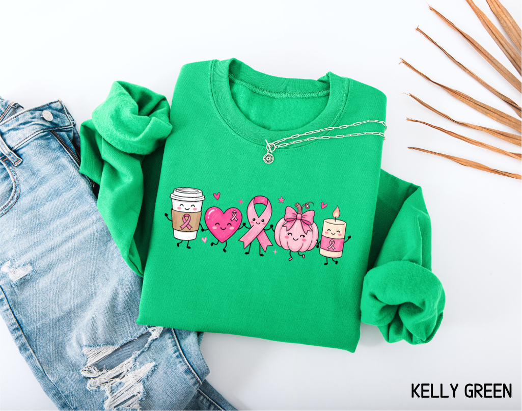 Breast Cancer Awareness Icons Adult Sweatshirt