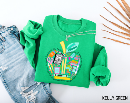 Teacher Supplies Adult Sweatshirt