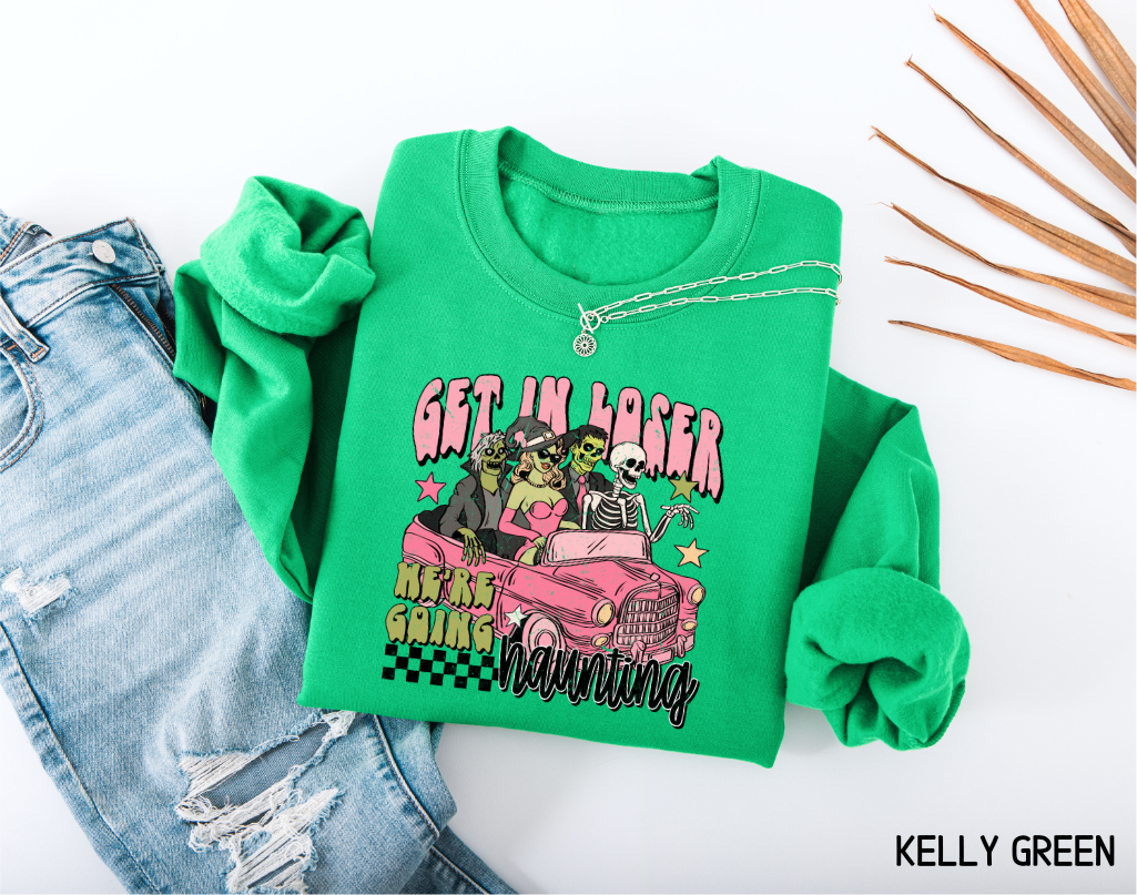 Get in Loser Halloween Adult Sweatshirt