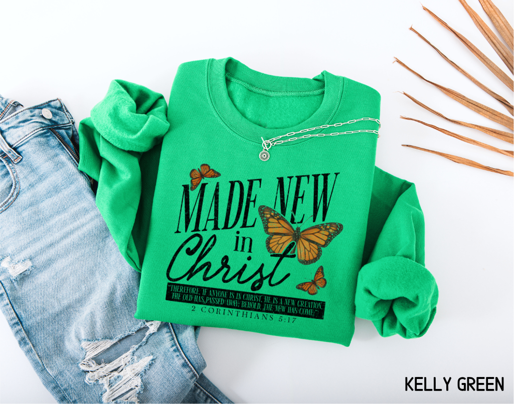 Made New in Christ Adult Sweatshirt