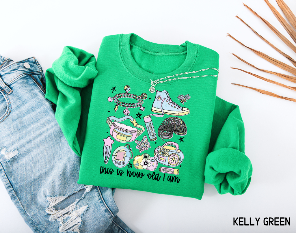 This is How Old I Am Adult Sweatshirt
