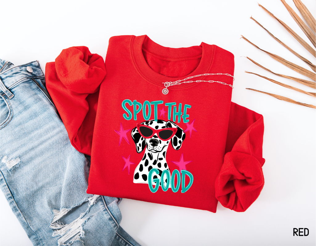 Spot the Good Dalmatian Adult Sweatshirt
